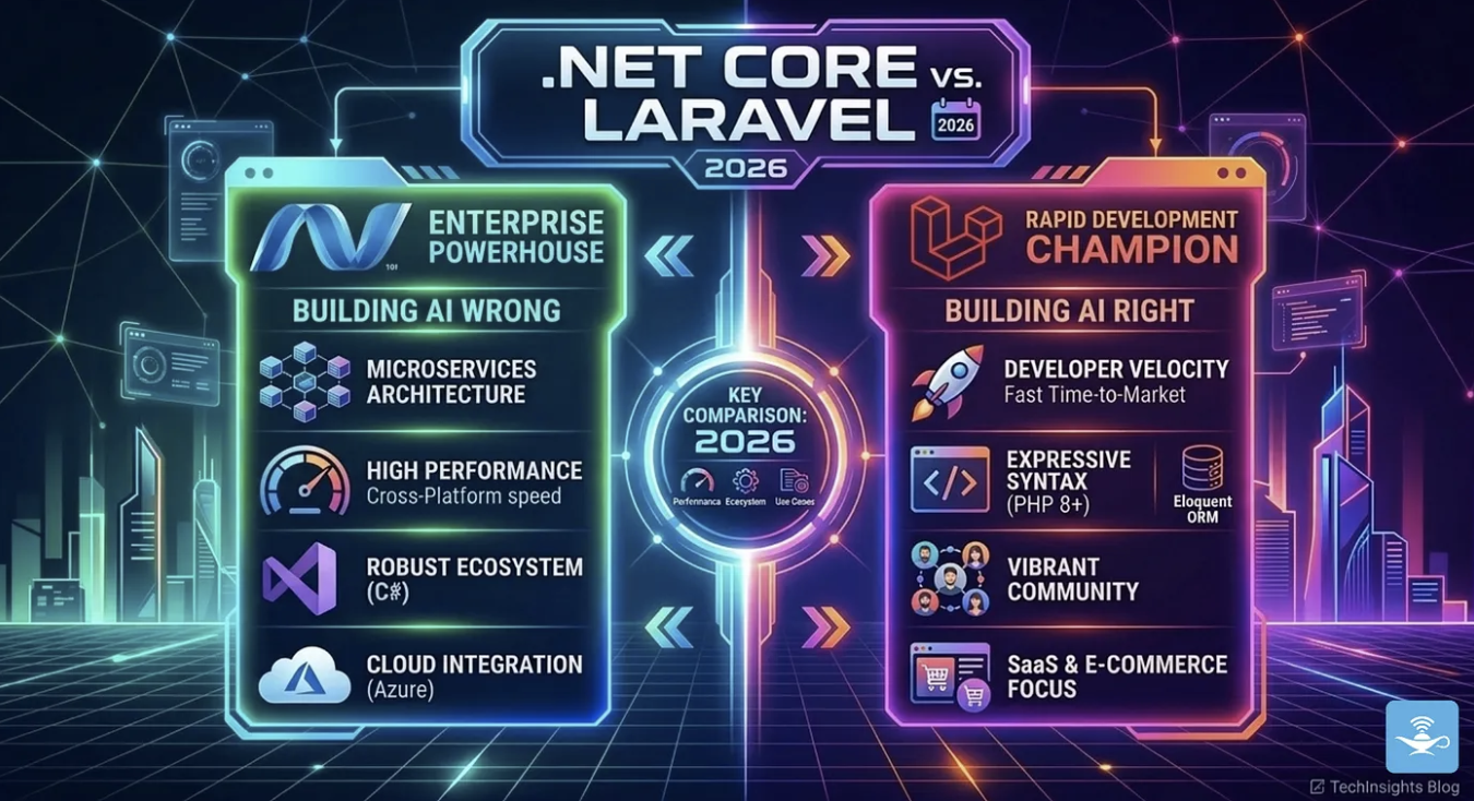 .NET Core vs Laravel in 2026: We Use Both, Here’s How We Decide